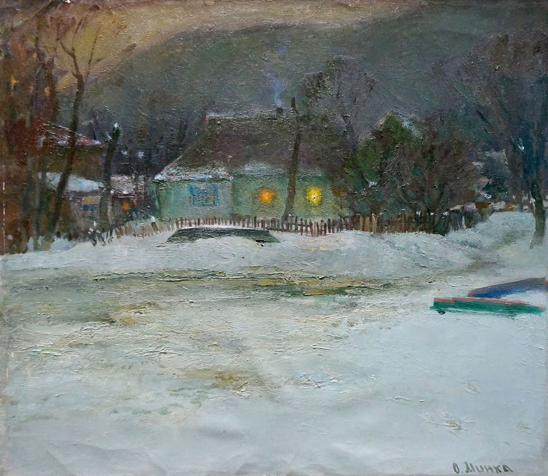 Oil painting Winter's tale Minka Alexander Fedorovich (1 of 8)
