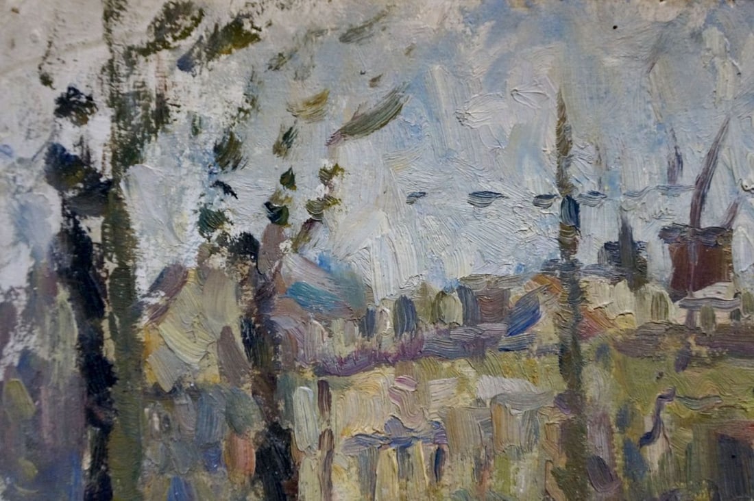 Oil painting Winter evening Migulko Victor Vasilievich - 3