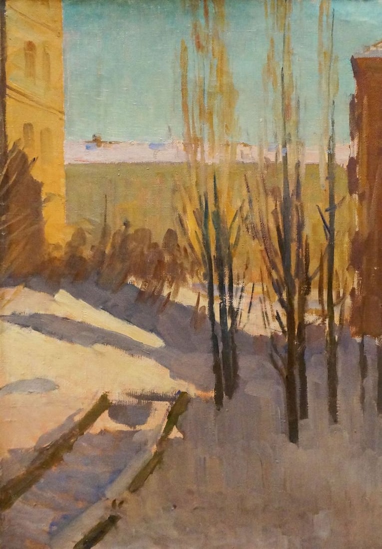 Oil painting Winter landscape Chernikov Nikolay Vladimirovich (1 of 8)