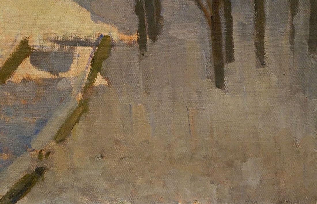 Oil painting Winter landscape Chernikov Nikolay Vladimirovich - 5