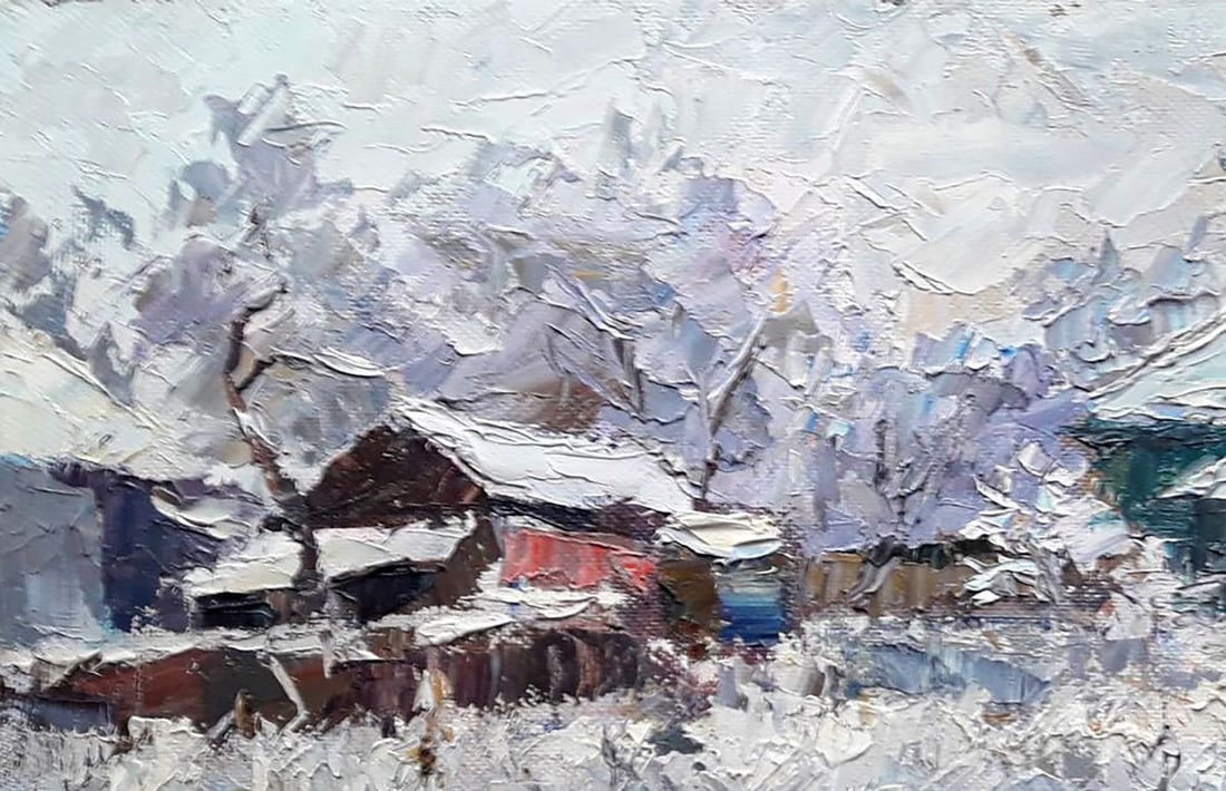 Oil painting A cold winter Serdyuk Boris Petrovich - 2
