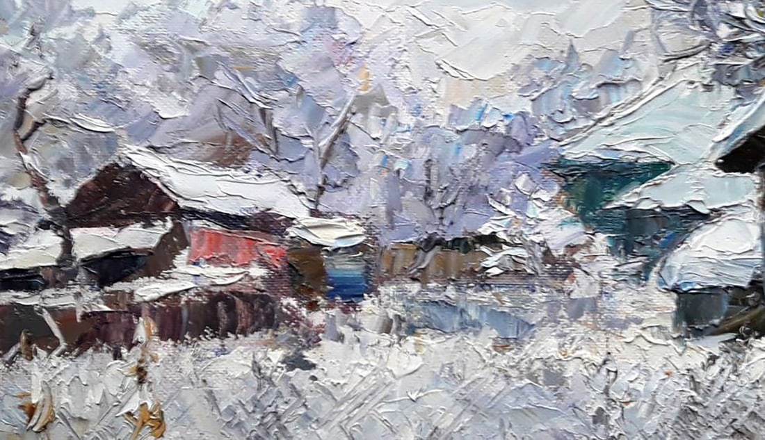 Oil painting A cold winter Serdyuk Boris Petrovich - 6