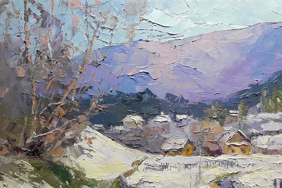 Oil painting Winter Vorokhta Serdyuk Boris Petrovich - 2