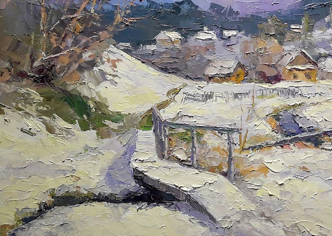 Oil painting Winter Vorokhta Serdyuk Boris Petrovich - 4
