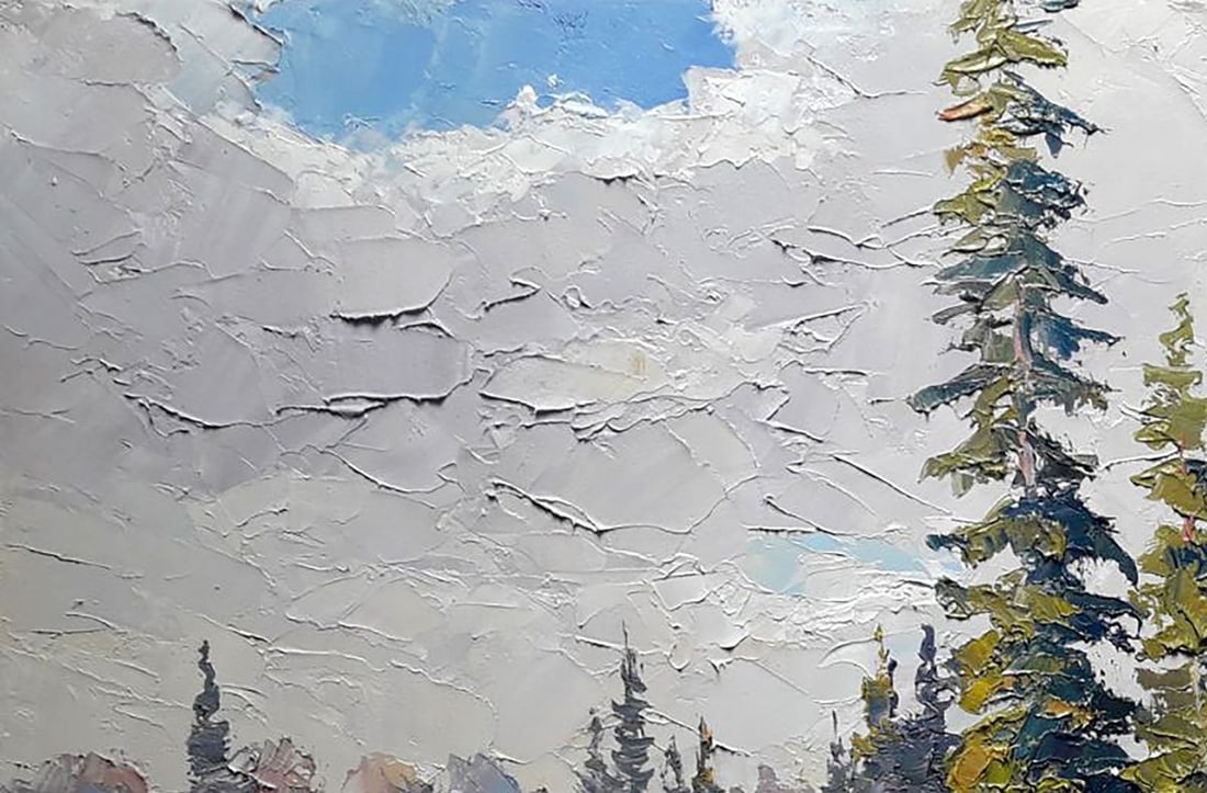 Oil painting Winter spruces Serdyuk Boris Petrovich - 2