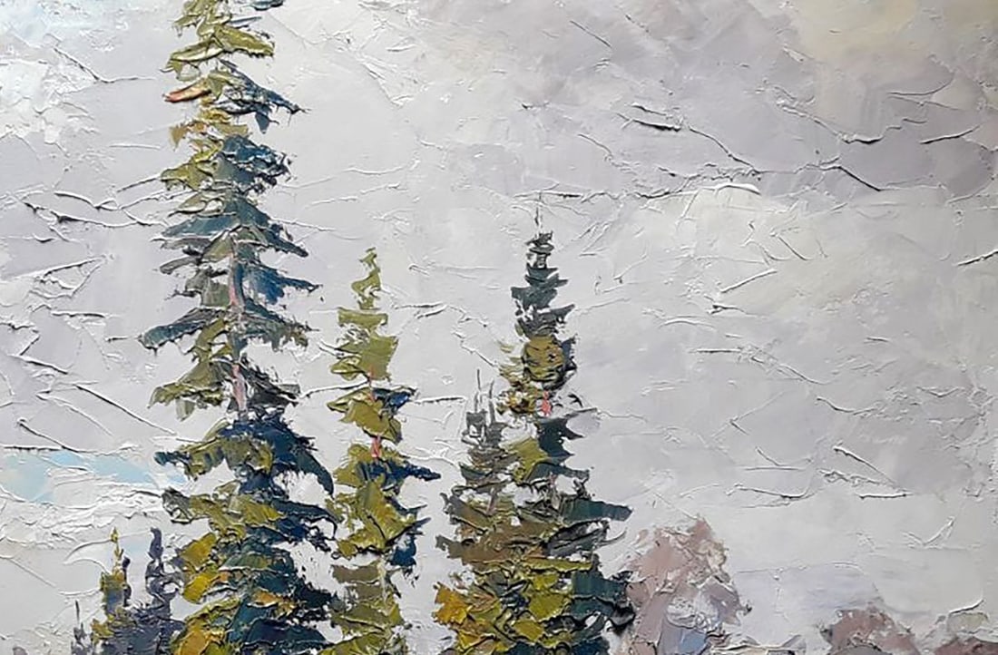 Oil painting Winter spruces Serdyuk Boris Petrovich - 3