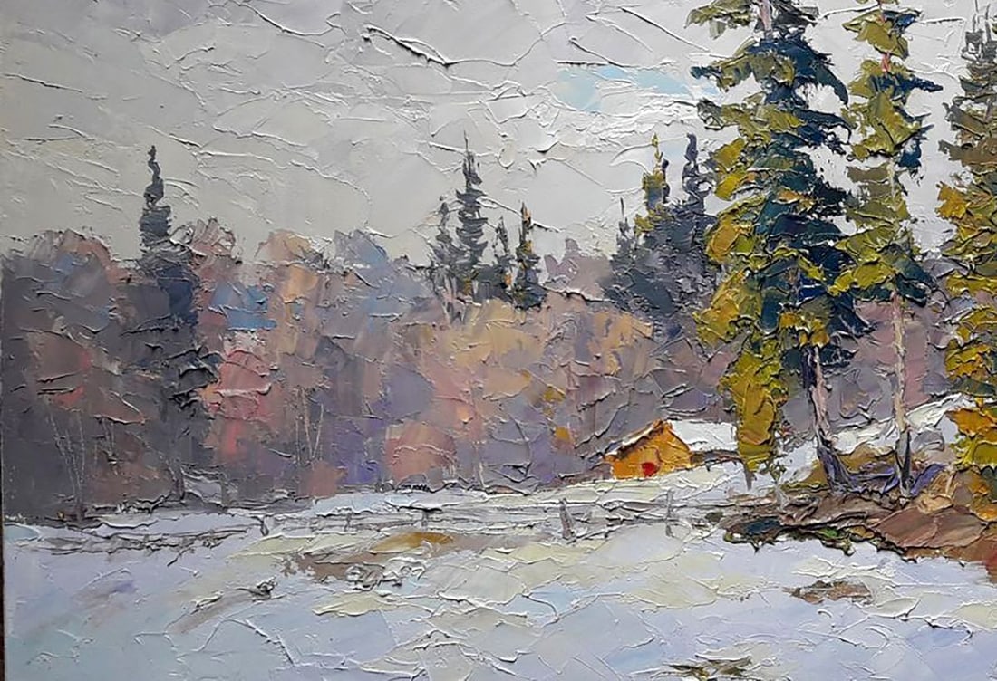 Oil painting Winter spruces Serdyuk Boris Petrovich - 4
