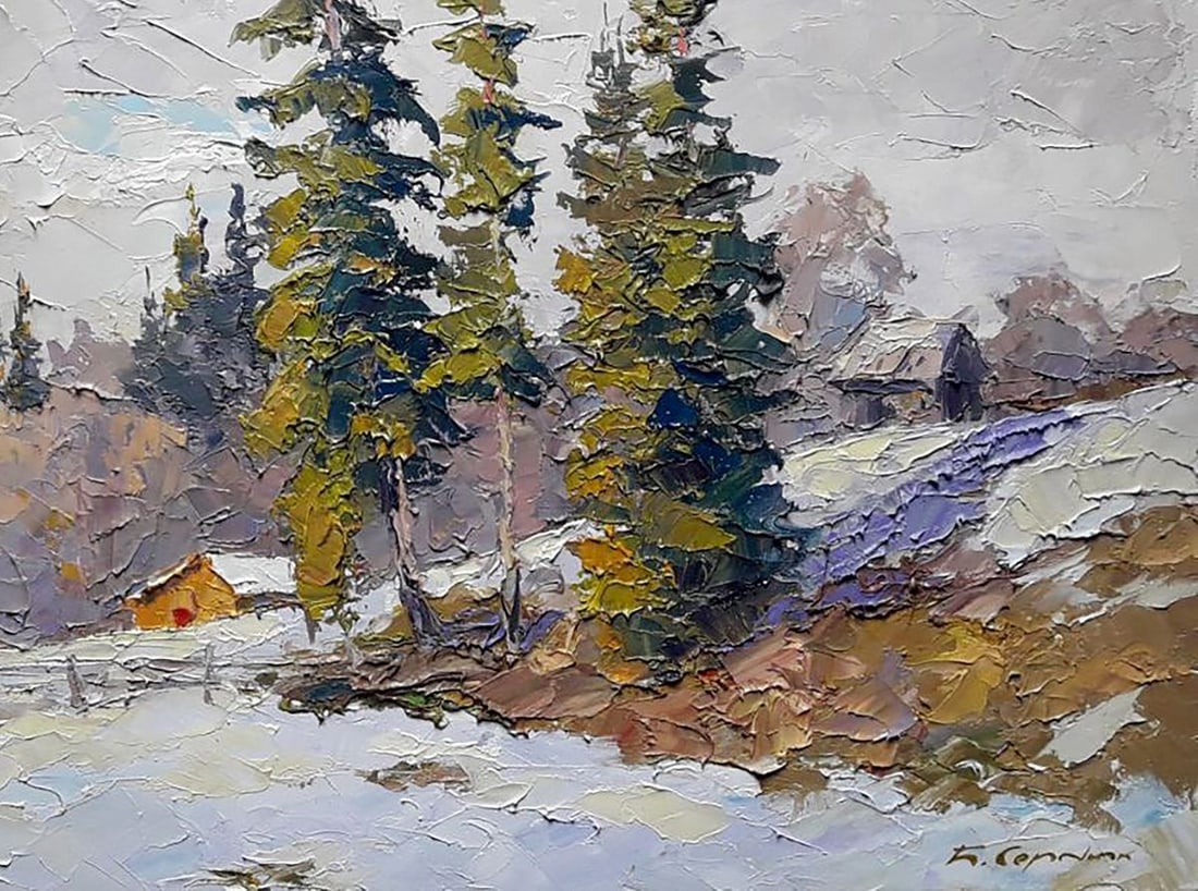 Oil painting Winter spruces Serdyuk Boris Petrovich - 5