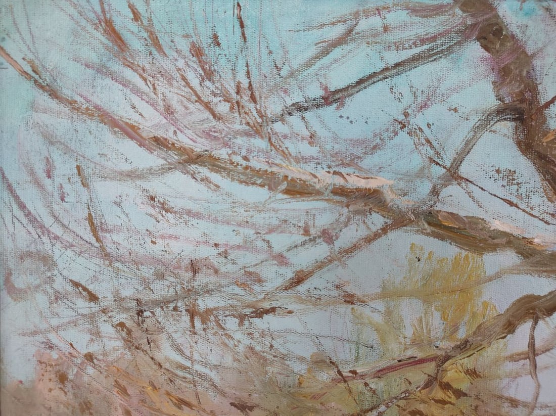 Oil painting Snow and sun Mishurovsky V. V. - 2