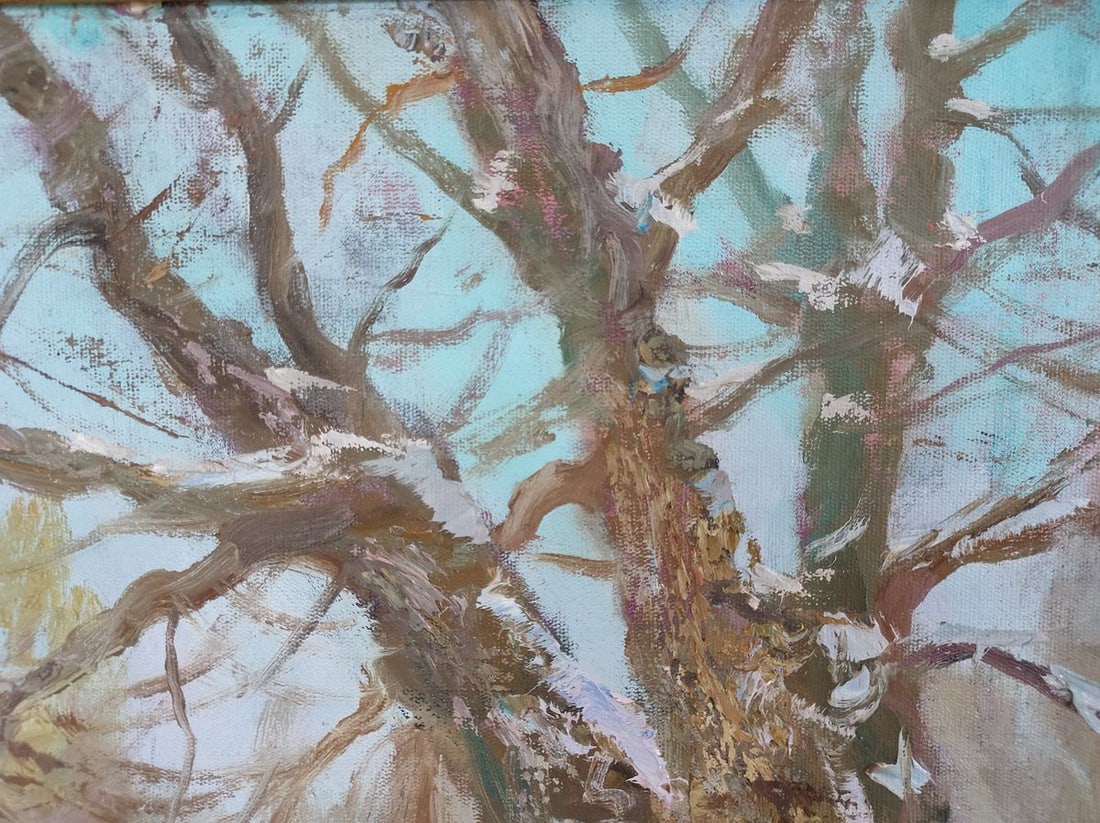 Oil painting Snow and sun Mishurovsky V. V. - 3