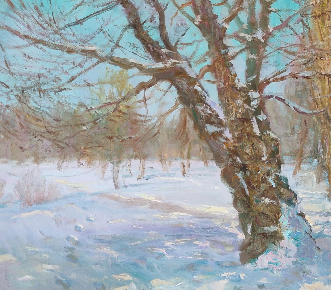 Oil painting Snow and sun Mishurovsky V. V. - 9