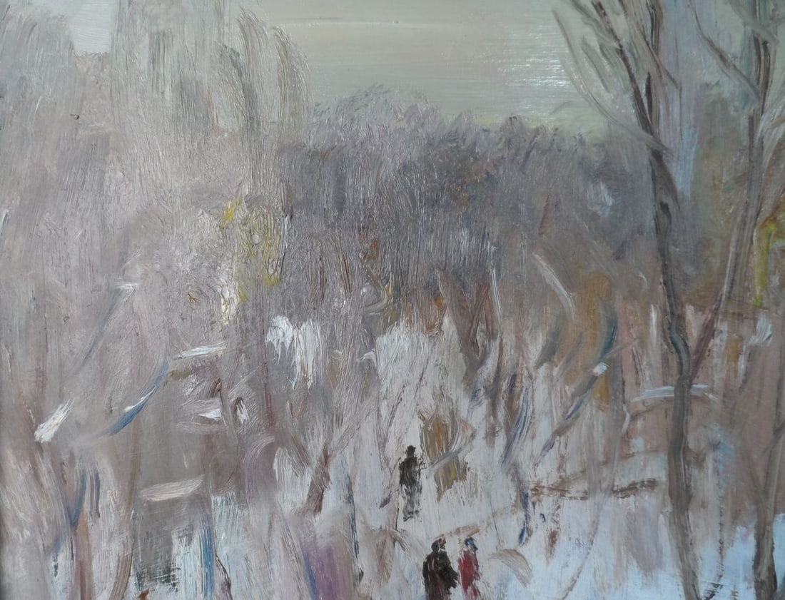 Oil painting The first snow Mishurovsky V. V. - 7