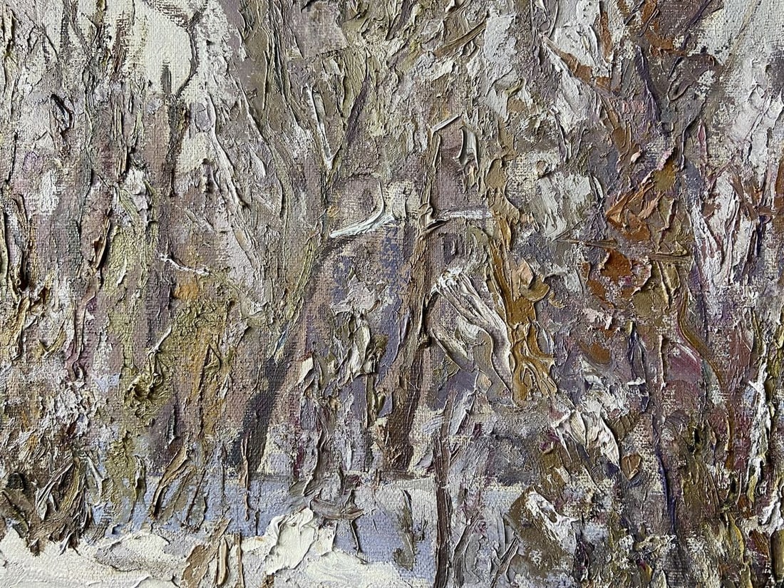 Oil painting The first snow fell Kapotenko Ivan Ivanovich - 4