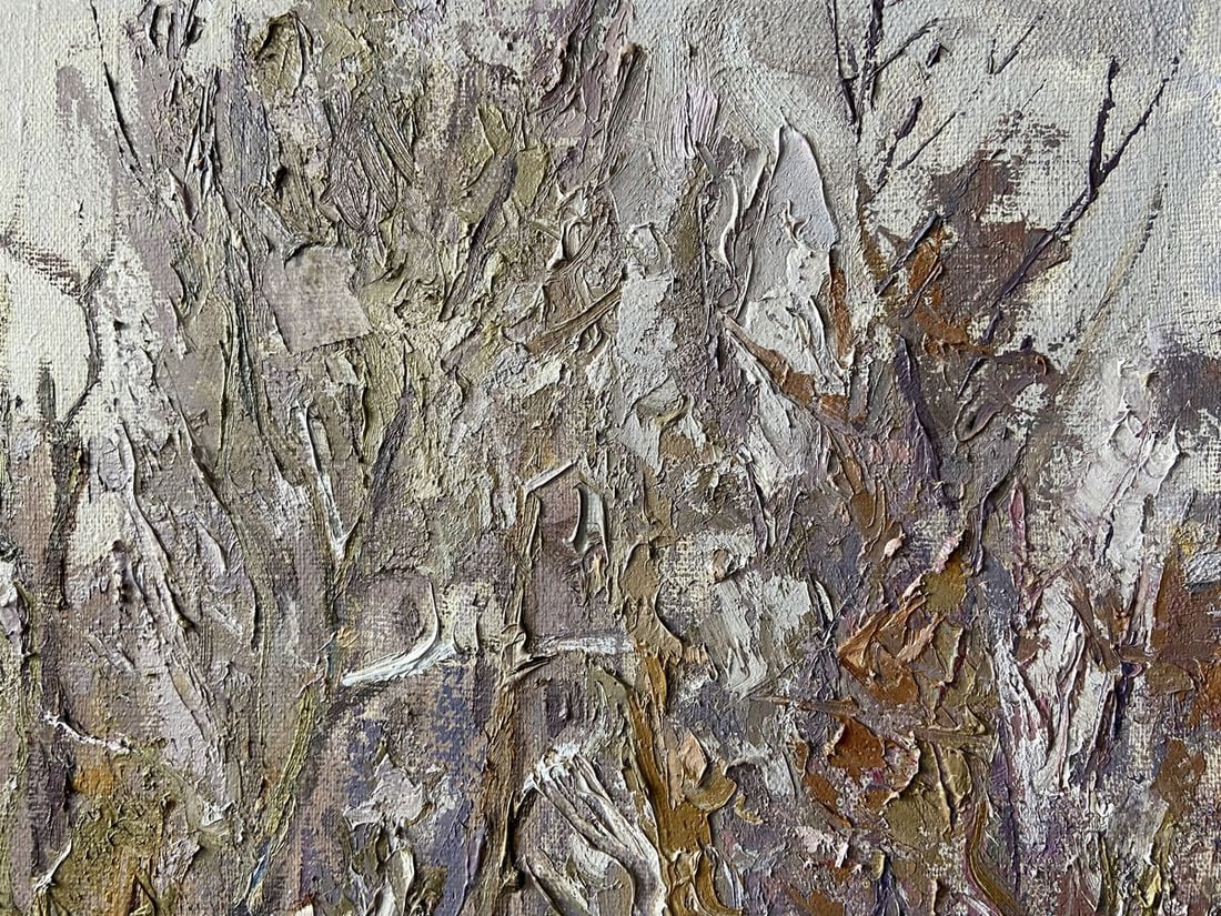 Oil painting The first snow fell Kapotenko Ivan Ivanovich - 5