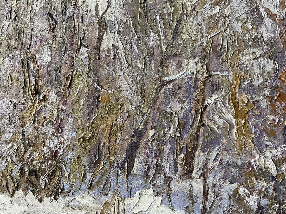 Oil painting The first snow fell Kapotenko Ivan Ivanovich - 7