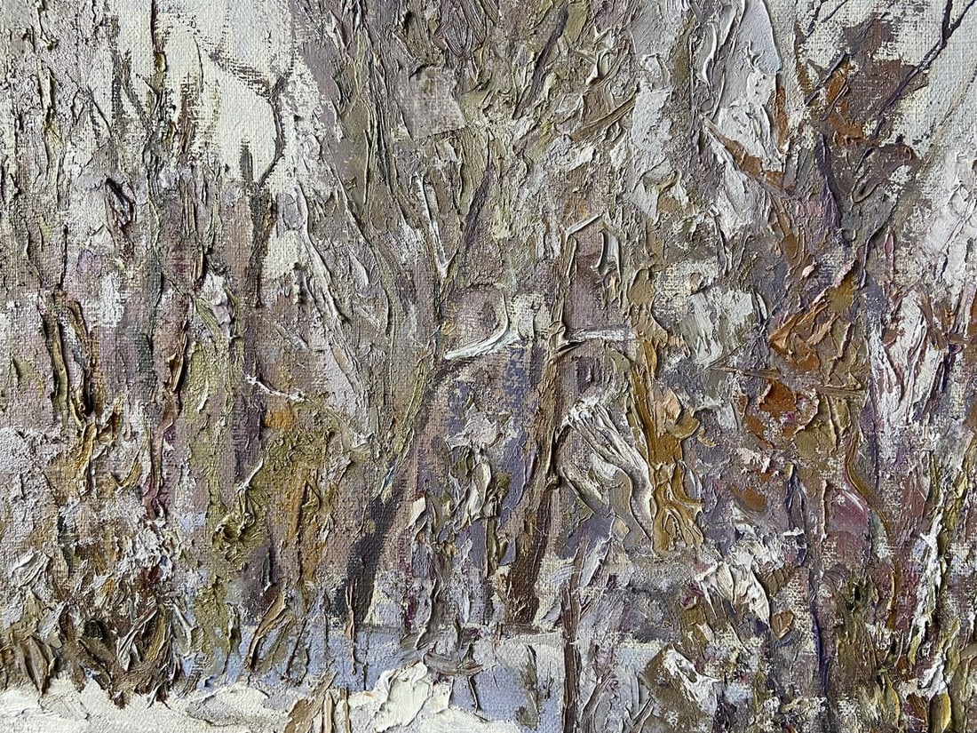 Oil painting The first snow fell Kapotenko Ivan Ivanovich - 8