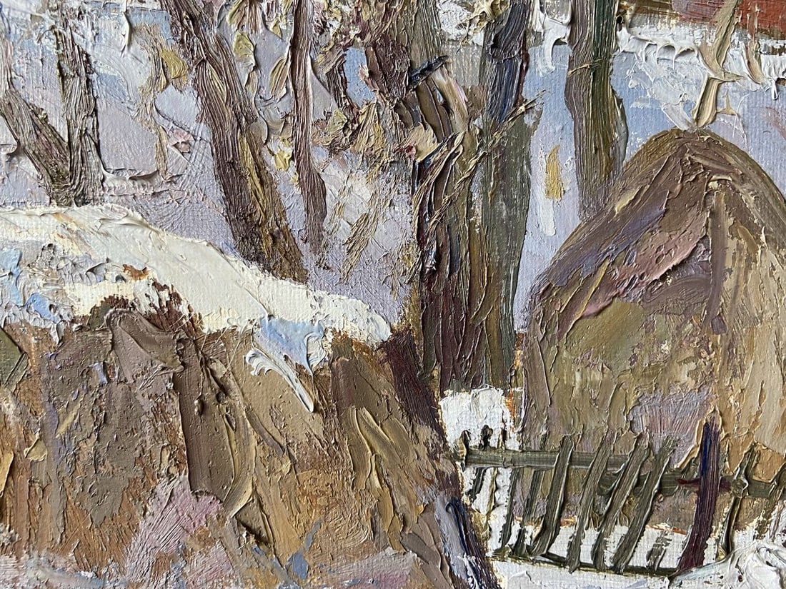 Oil painting Covered with snow Kapotenko Ivan Ivanovich - 3