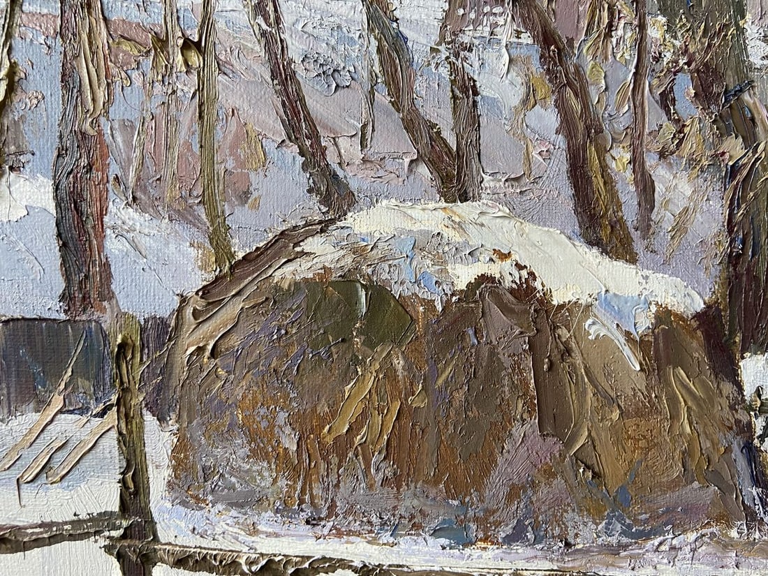 Oil painting Covered with snow Kapotenko Ivan Ivanovich - 4