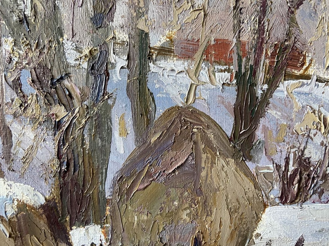 Oil painting Covered with snow Kapotenko Ivan Ivanovich - 5