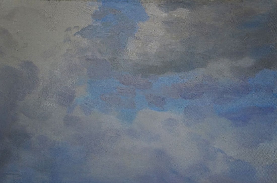 Oil painting Winter landscape Litovchenko Boris Alexandrovich - 4