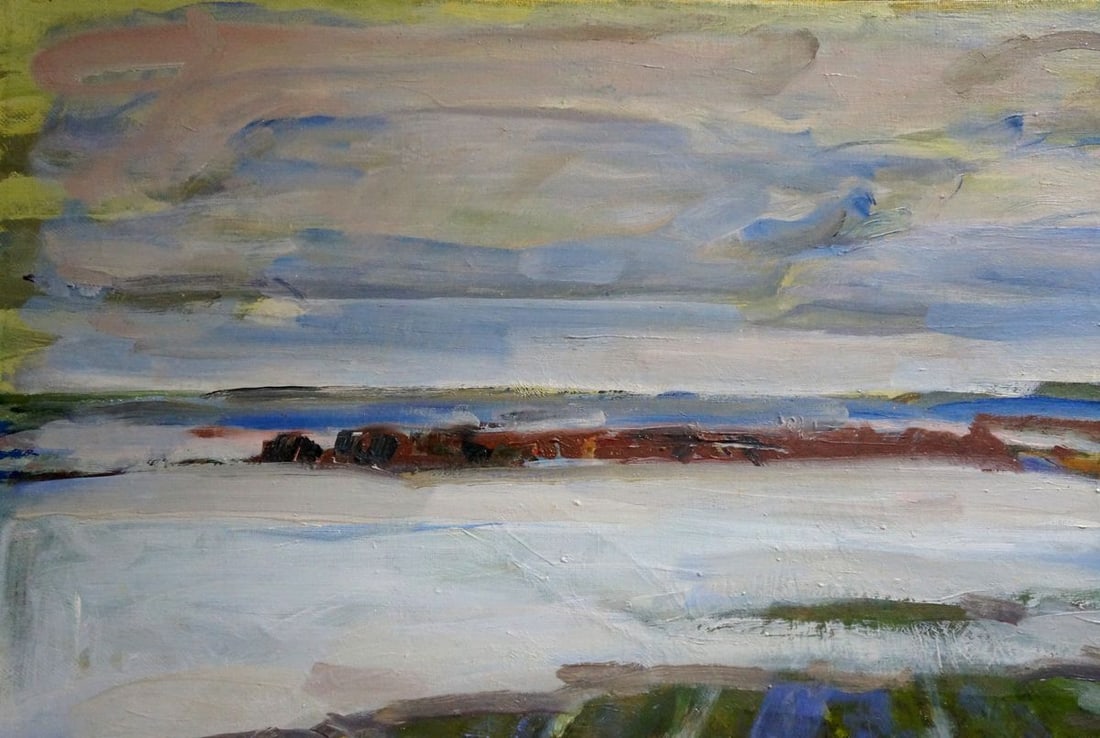 Oil painting Frozen field Gerus Boris Stepanovich - 3