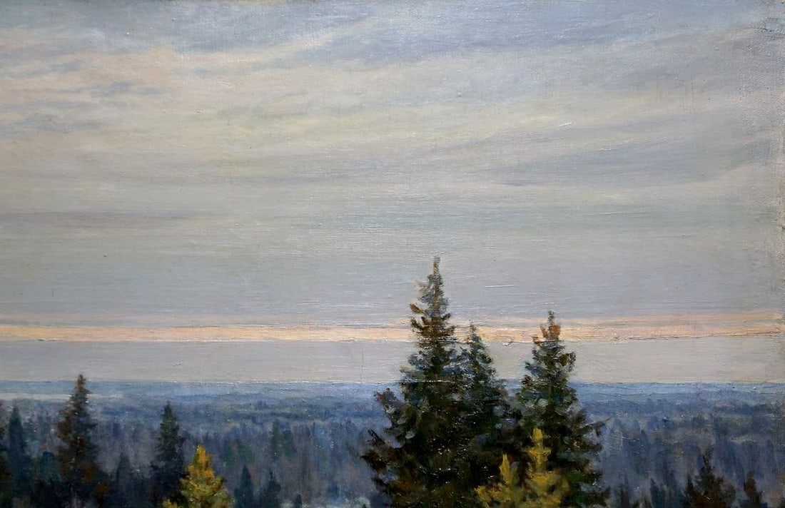 Oil painting Forest landscape Starshinov V. V. - 4