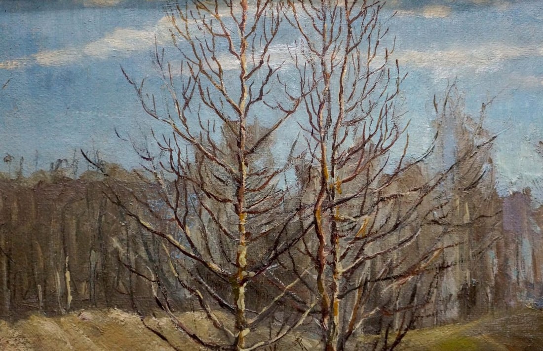 Oil painting End of winter Gorobets Pavel Matveevich - 3