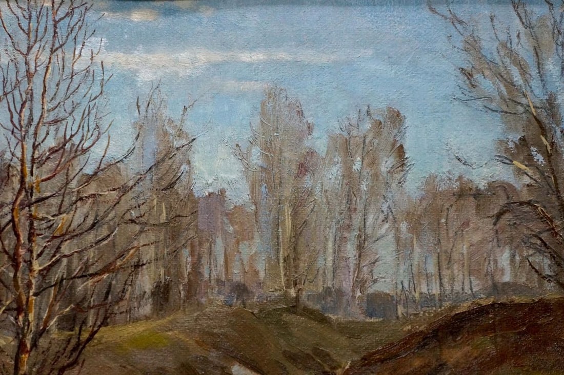 Oil painting End of winter Gorobets Pavel Matveevich - 4