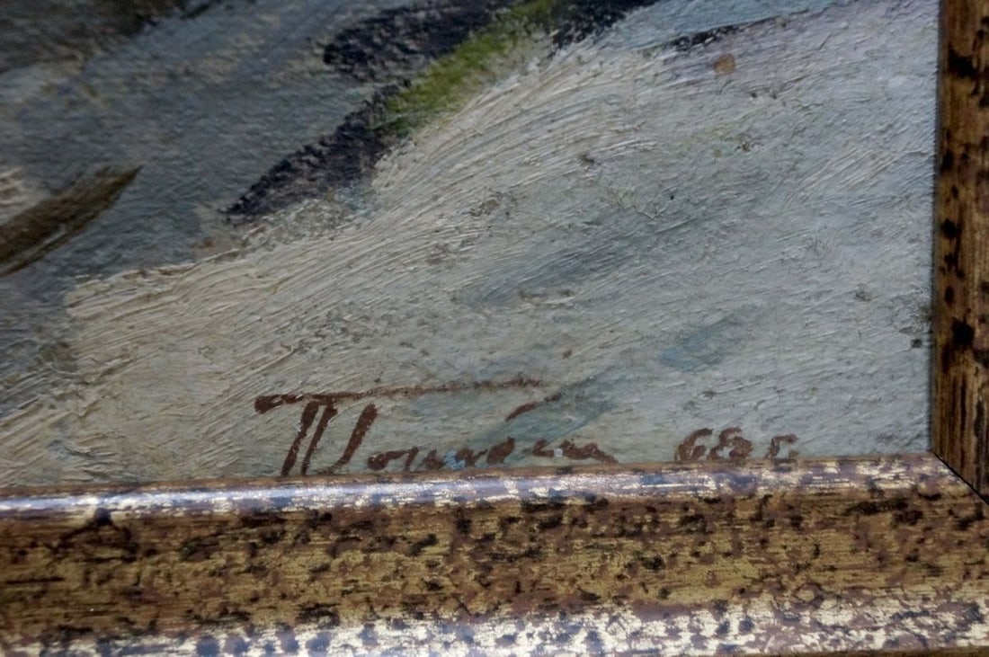 Oil painting End of winter Gorobets Pavel Matveevich - 6