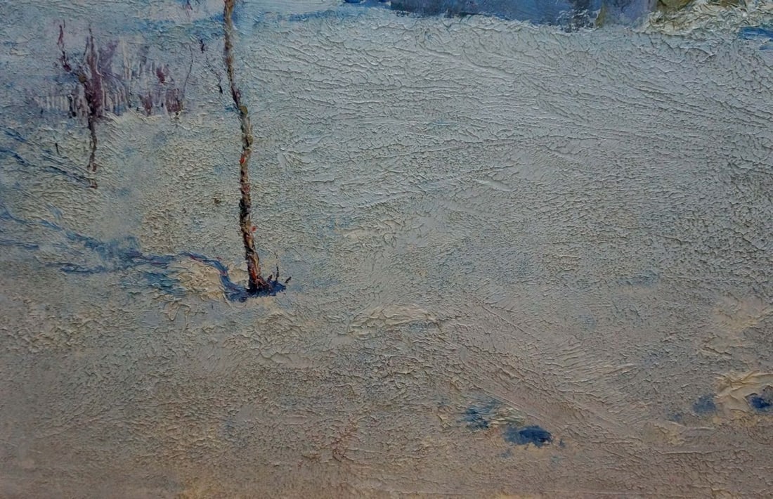 Oil painting Winter landscape Petrov George Petrovich - 2