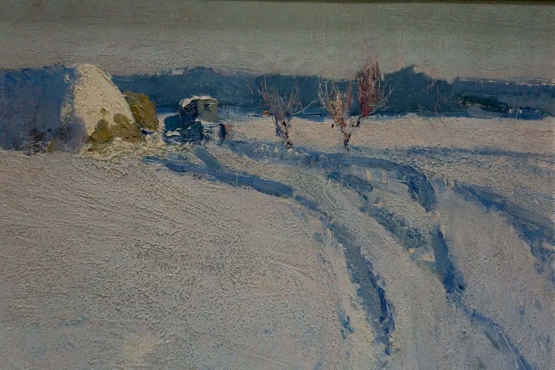 Oil painting Winter landscape Petrov George Petrovich - 4