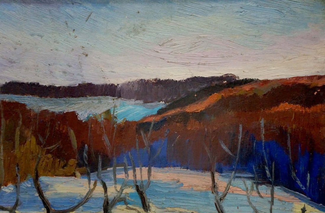 Oil painting Winter Tkachenko M. S. - 4