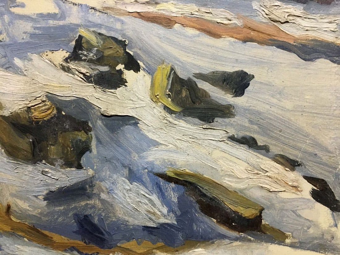 Winter landscape oil painting Kolesnik Vladimir Artemyevich - 3