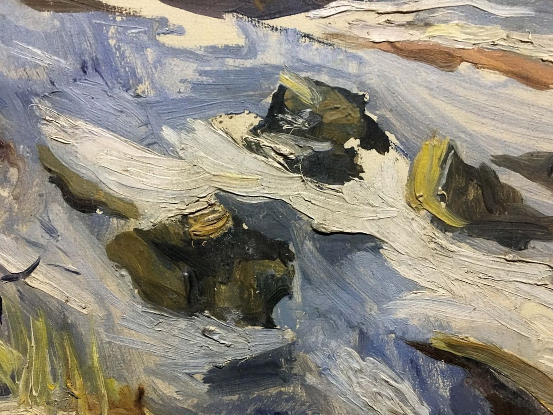 Winter landscape oil painting Kolesnik Vladimir Artemyevich - 4