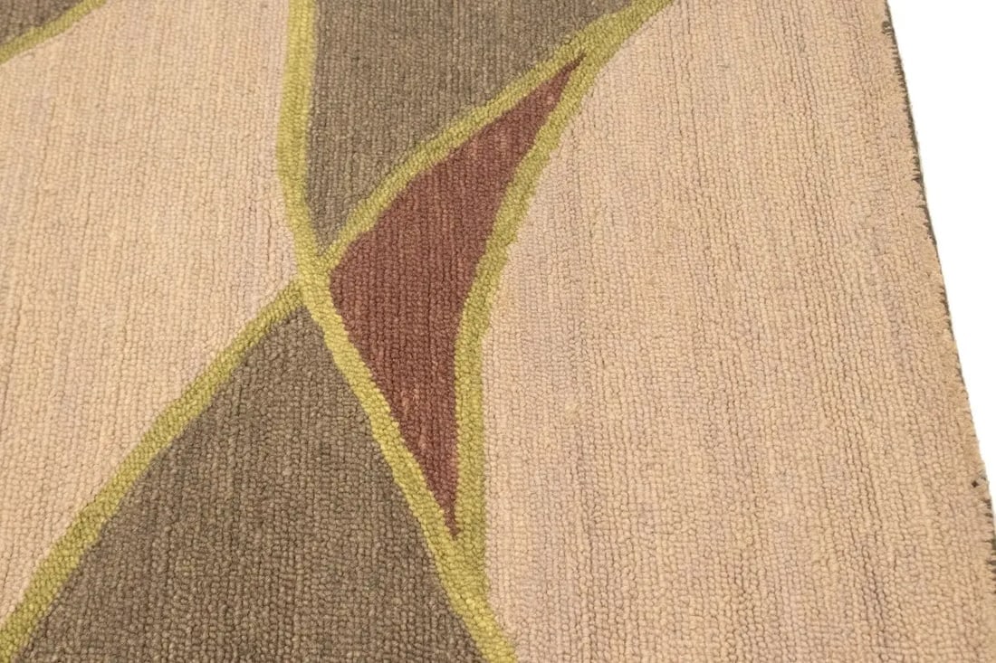 Multicolored Abstract 5X8 Hand-Tufted Modern Rug - 11