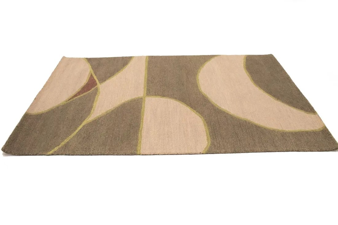 Multicolored Abstract 5X8 Hand-Tufted Modern Rug - 4