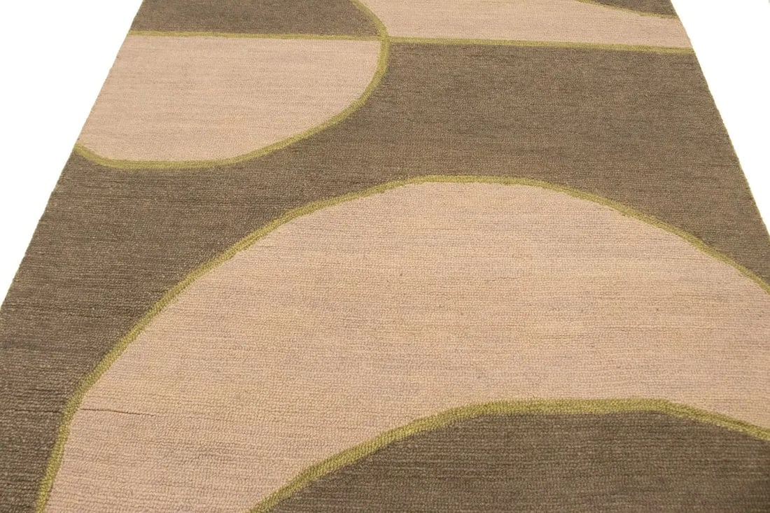 Multicolored Abstract 5X8 Hand-Tufted Modern Rug - 9