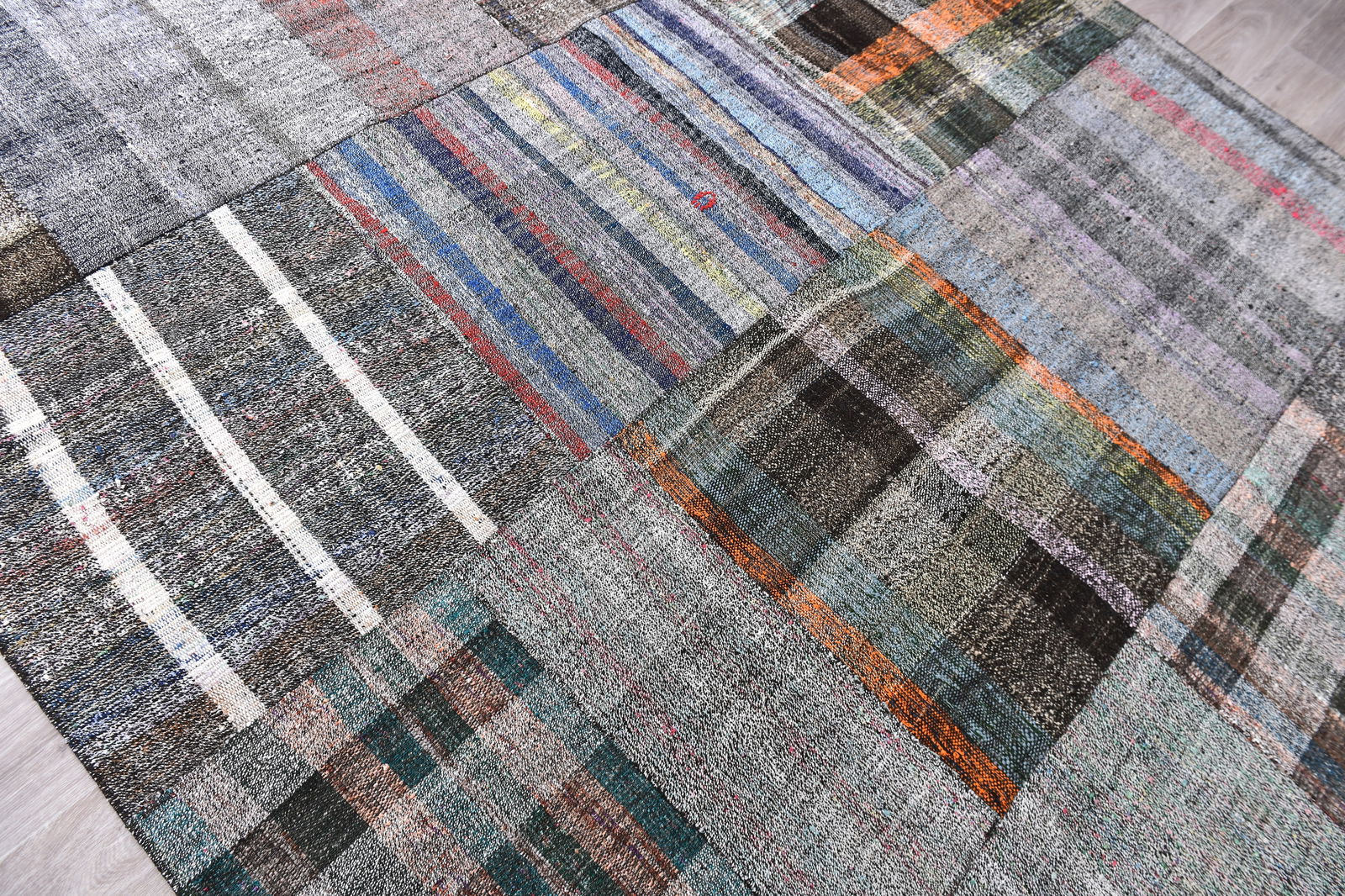 7'11'' x 10'2'' Turkish Handmade Kilim Rug - 241823 - 4