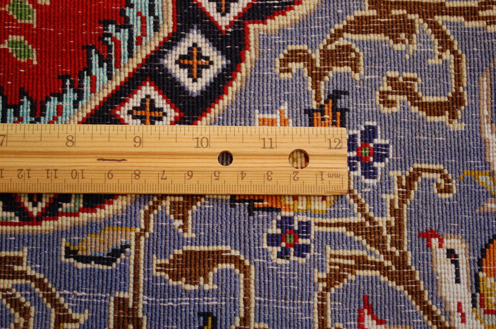 Persian KESHAN RUG 2'3"x 2' 11" - 10