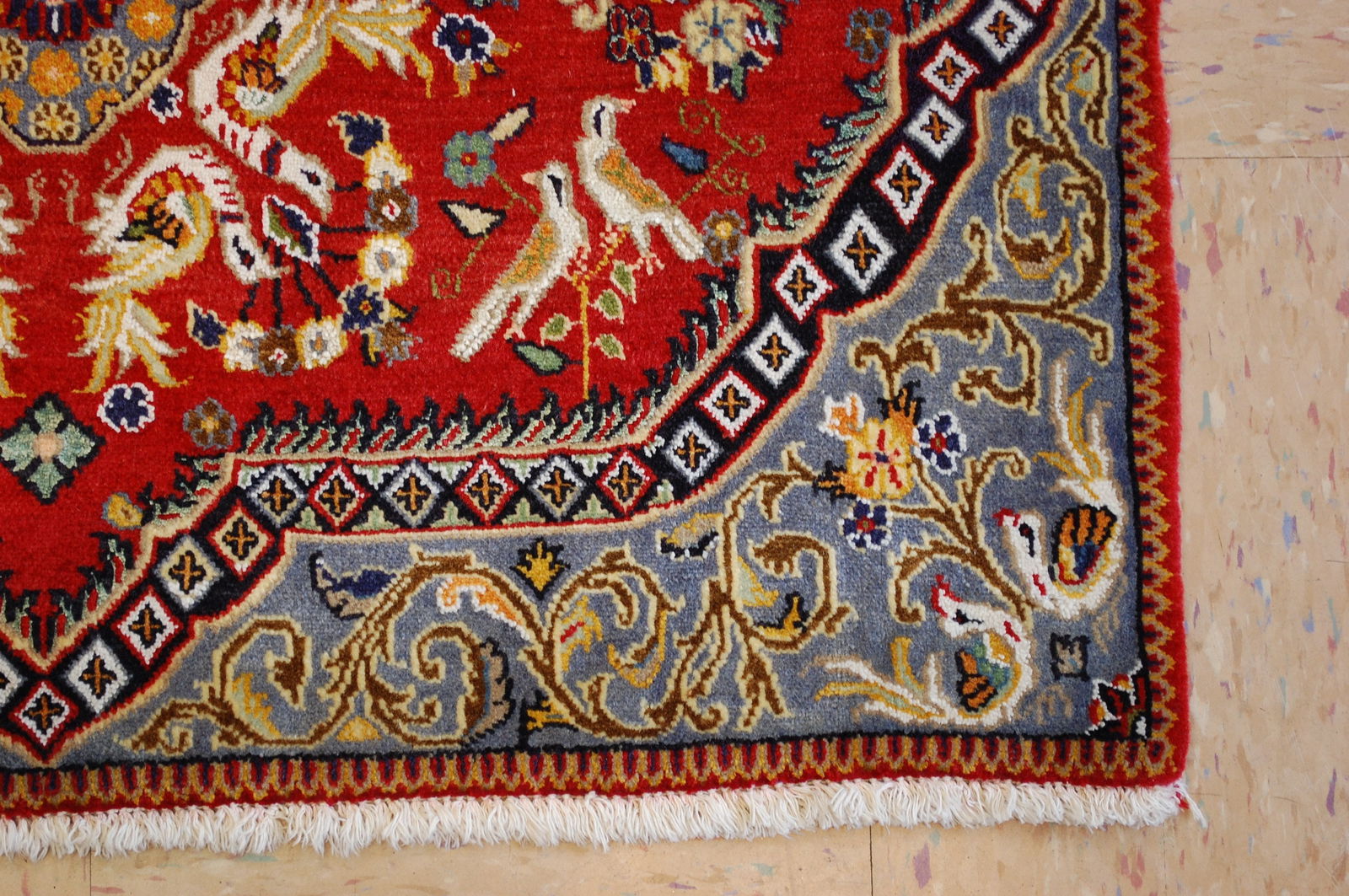 Persian KESHAN RUG 2'3"x 2' 11" - 2