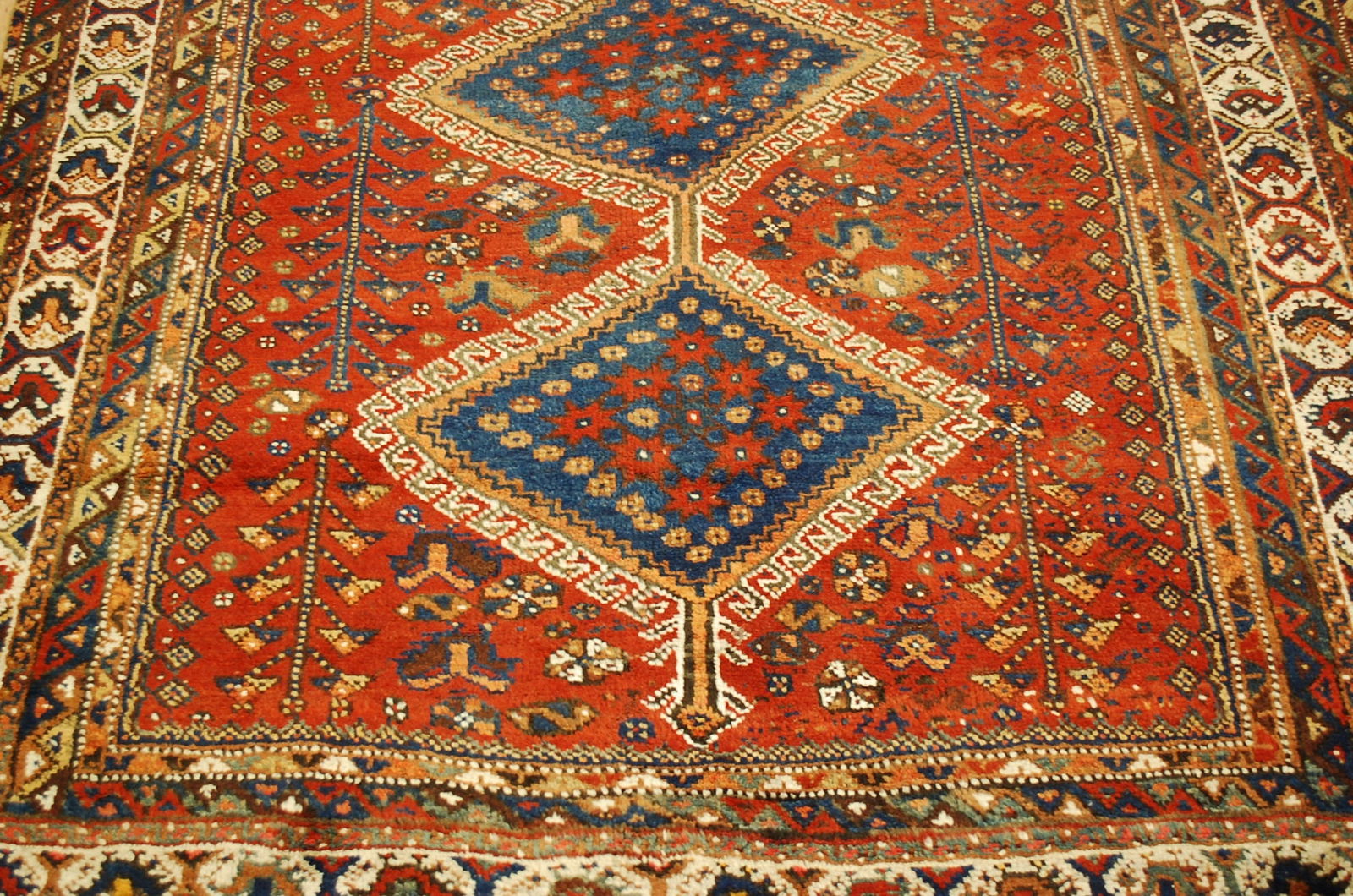Persian SHIRAZ RUG 5'5" x 6'8" (1 of 11)
