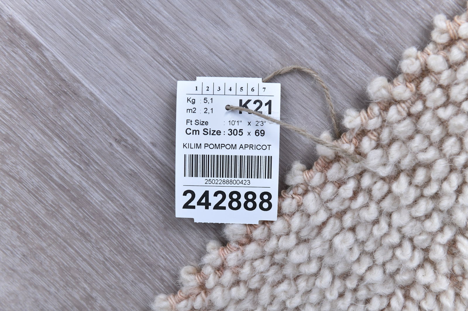 2'3'' x 10'0'' Turkish Flatweave Kilim Rug - 242888 - 10