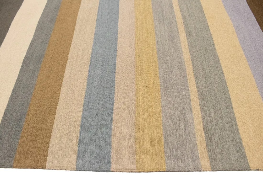 Multicolored Stripes 5X8 Hand-Tufted Modern Rug - 10