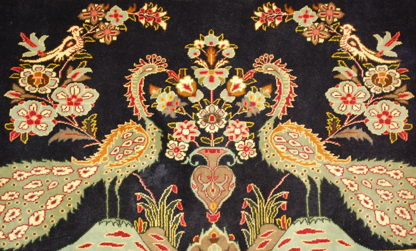 PERSIAN -KESHAN RUG 1'9" x 3'. (1 of 7)