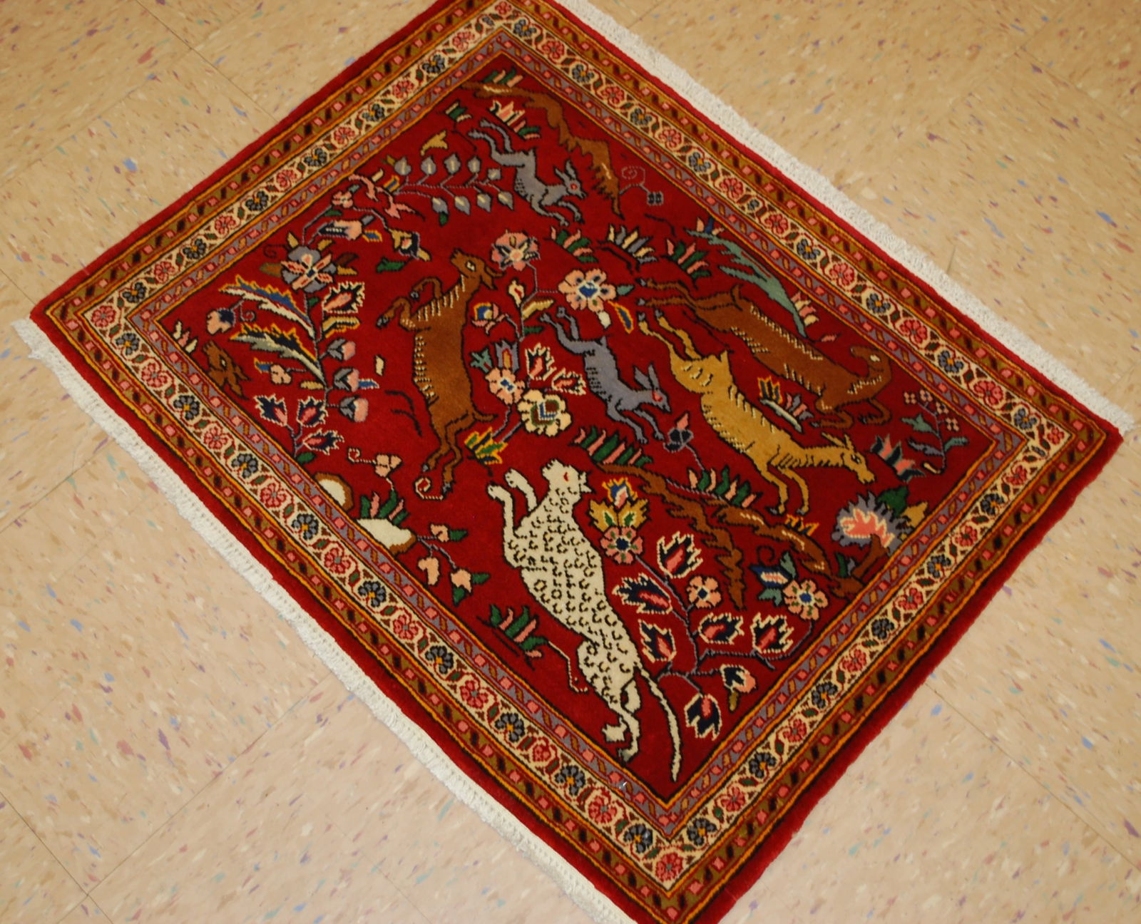 Persian Tabriz Rug 2'1" X 2'9" - 8