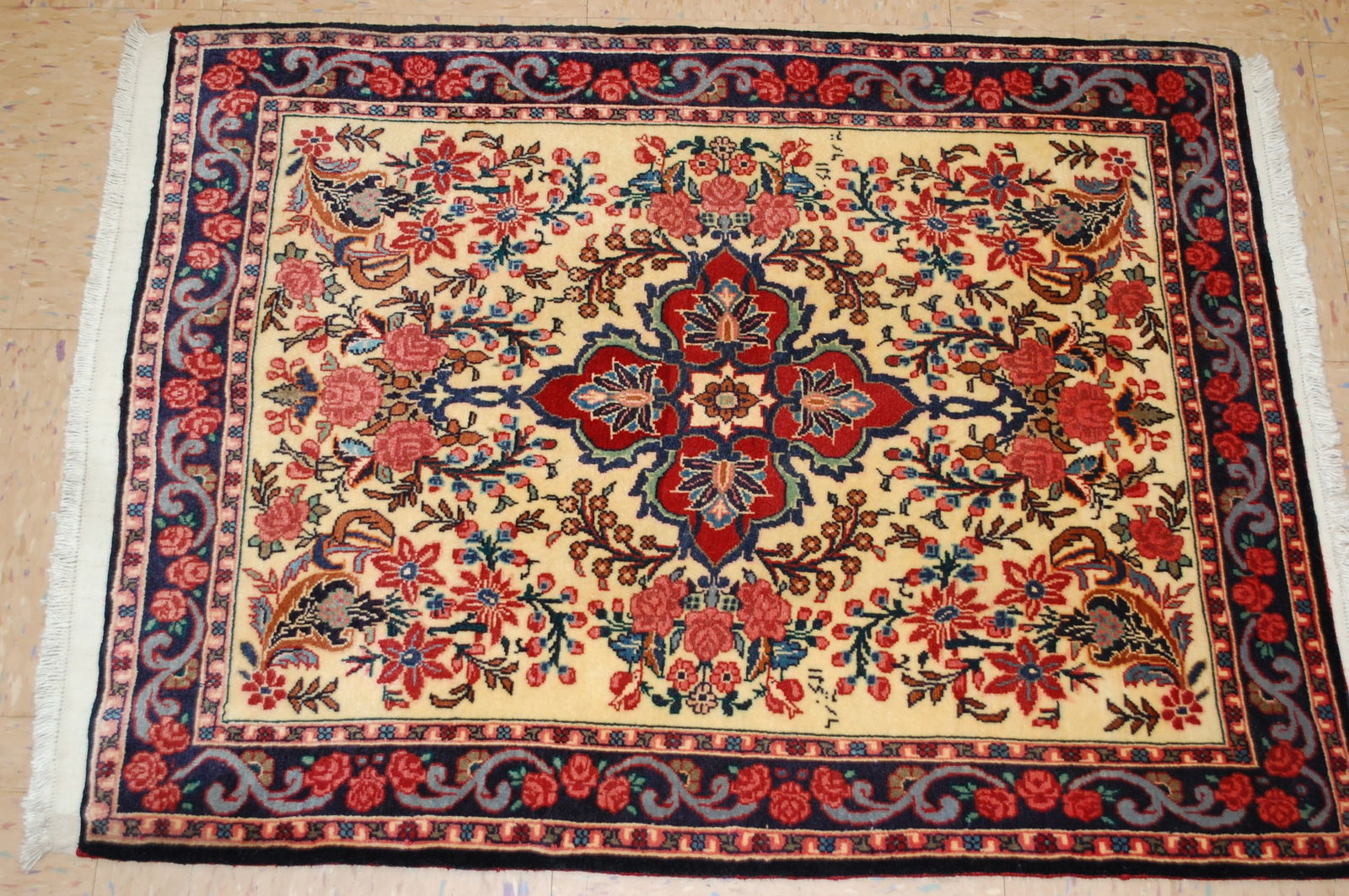 Persian BEJAR RUG 2'4" x 2'10" - 9