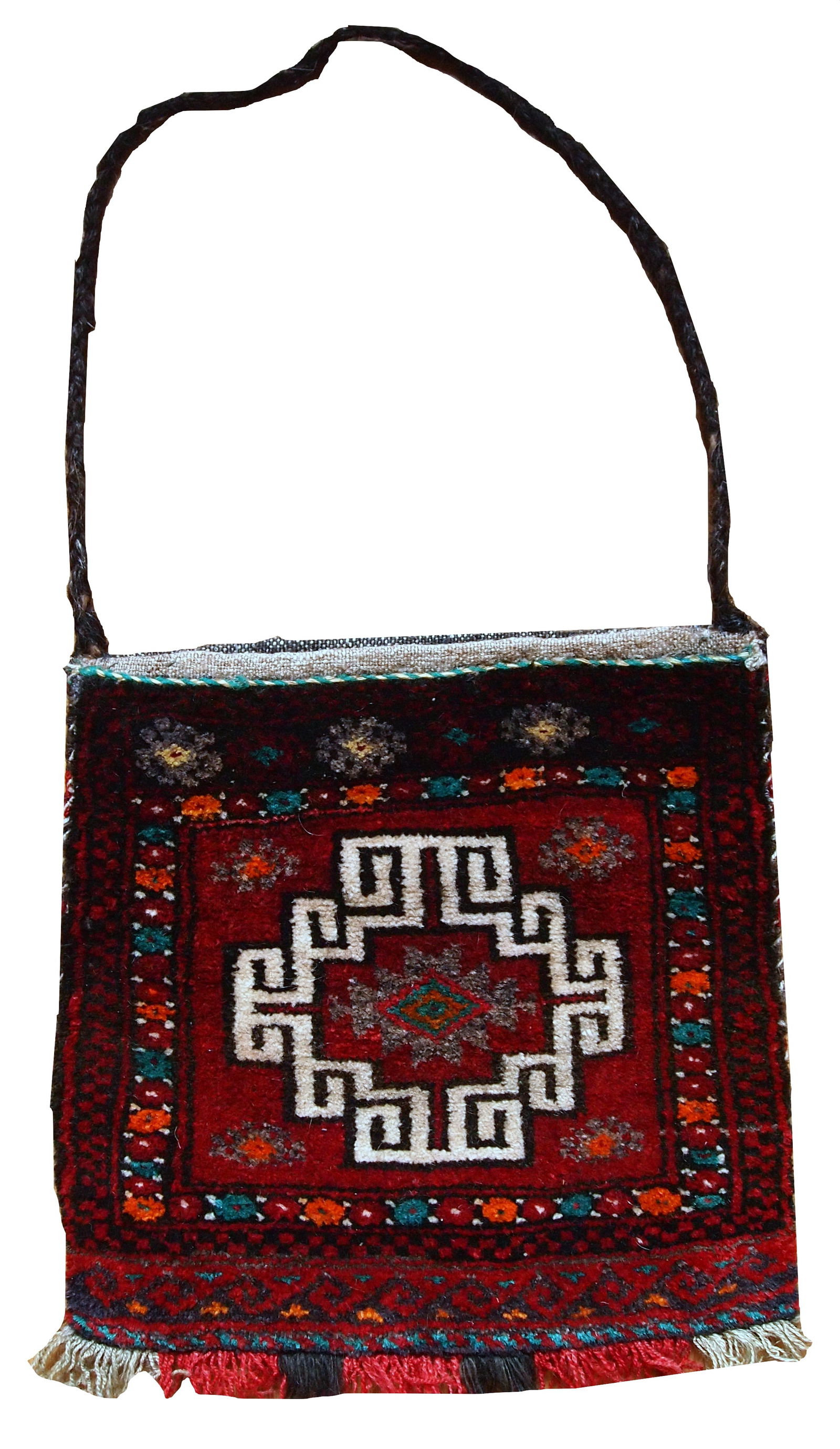 Handmade vintage Turkish Anatolian bag 1.1' x 1.1' ( 34cm x 34cm ) 1970 (1 of 10)