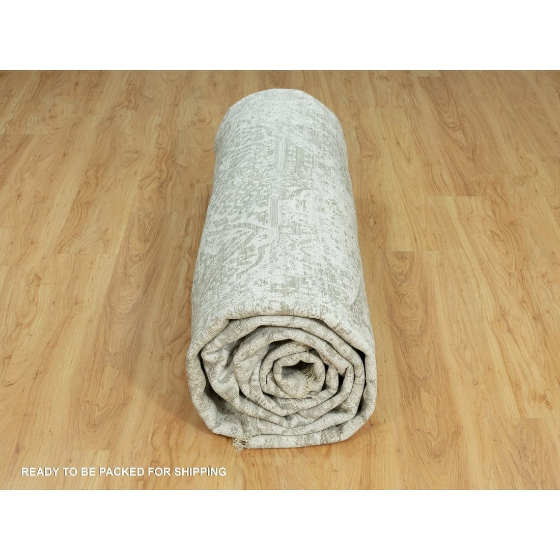 Pale Smoke Gray, Persian Design, Soft to Touch, Denser Weave, Hand Kno - 9