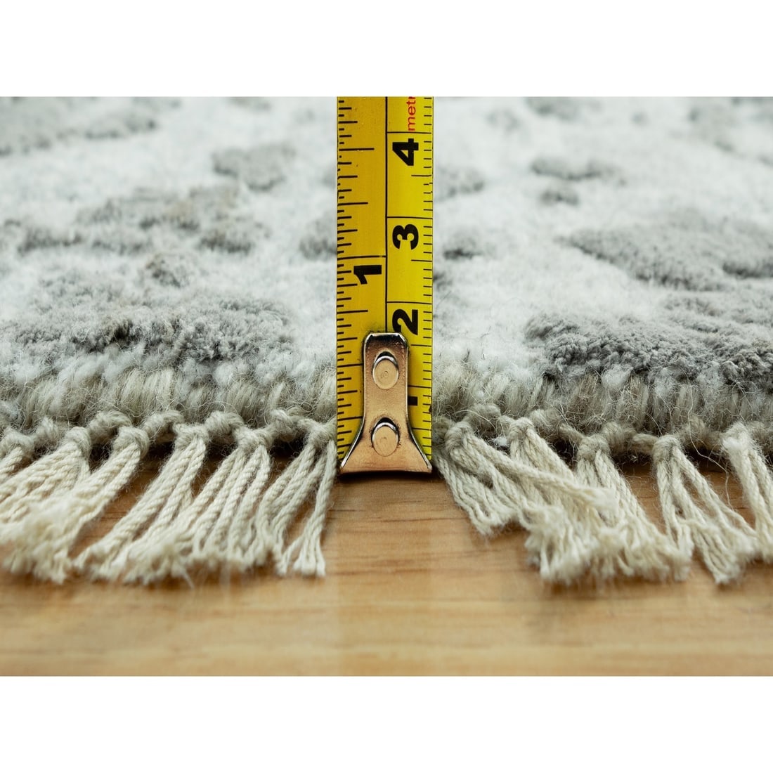 Pale Smoke Gray, Persian Design, Soft to Touch, Denser Weave, Hand Kno - 10