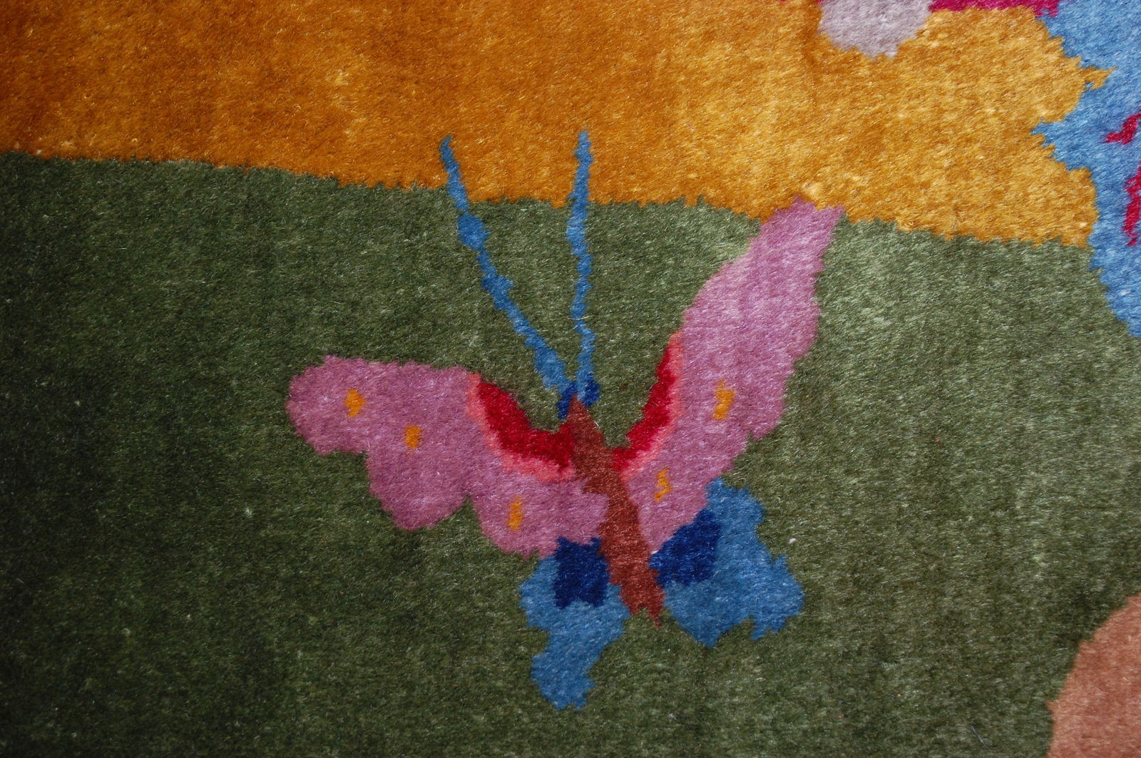 c1920s ANTIQUE ART DECO WALTER NICHOLS CHINESE RUG 4'1" x 6'8" - 14